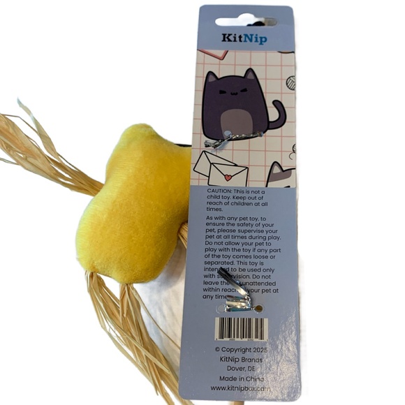 KitNip Kitty Cat Interactive Wand Catnip Filled Plush Bell Ring New Lot of 3 Toy - Picture 7 of 11